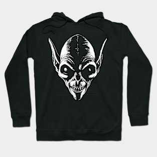 Vintage Retro Nosferatu Head - Classic Vampire Art Hoodie